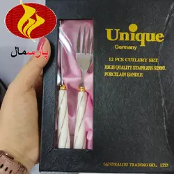 کارد و چنگال یونیک طرح مارپیچ 12عددی