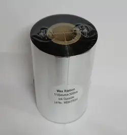 ریبون حرارتی وکس   (Wax Ribon 110x300) رنگ مشکی