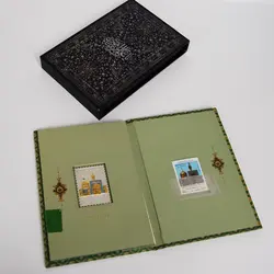 تمبرطلای امام رضا ع _ پک سه تایی کلکسیونی _نایاب