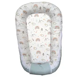 تشک گارددار ست 4 تکه طرح رنگین کمان آبی