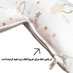 تشک گارددار ست 4 تکه طرح رنگین کمان آبی