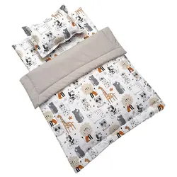 ست تشک و پتو نوزاد3 تکه طرح شیر