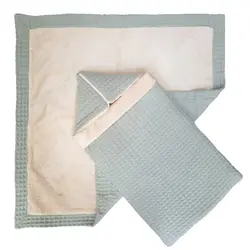 پتو و قنداق نوزاد طرح سبز آبی