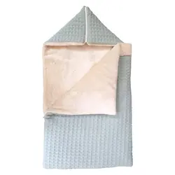 پتو و قنداق نوزاد طرح سبز آبی