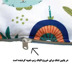 ست تشک و پتو نوزاد 3 تکه طرح رنگین کمان