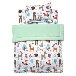 ست تشک و پتو نوزاد 3 تکه طرح حیوانات