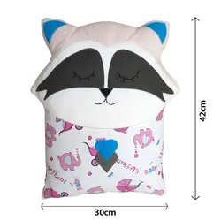 کوسن کودک طرح راکون