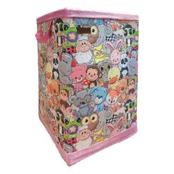 جعبه اسباب بازی کودک طرح حیوانات عروسکی