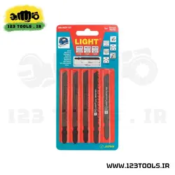 ست 5 عددی تیغ اره عمود بر لایت ژاپن میکس چوب بر و فلز بر مدل SW-MDF101