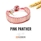 دستبند سنگی رز کوارتز اصل و معدنی درجه یک تراش لوله ای دستبند سنگی پلنگ صورتی