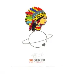 پیکسل چوبی پین چوبی لباس طرح خاص و شیک سرخپوستی رنگارنگ