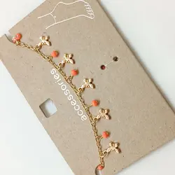 پابند طرح پروانه منجوق نارنجی