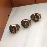 انگشتر شیر و خورشید سیاه قلم