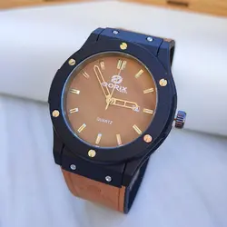 ساعت مردانه بند چرمی اوریس روز شمار