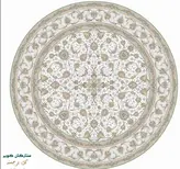 فرش ستاره کویر یزد کلکسیون ستارگان کویر ۱۵۰۰ شانه کد E502-1003رنگ کرم