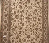فرش ستاره کویر یزد کلکسیون ستارگان کویر ۱۵۰۰ شانه کد E502-1003رنگ کرم