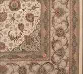 فرش ستاره کویر یزد کلکسیون ستارگان کویر ۱۵۰۰ شانه کد E502-1003رنگ کرم