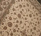 فرش ستاره کویر یزد کلکسیون ستارگان کویر ۱۵۰۰ شانه کد E502-1003رنگ کرم