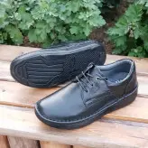 کفش تمام چرم مدل دیتون بندی زیره طبی با کفی طبی