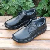 کفش تمام چرم مدل دیتون بندی زیره طبی با کفی طبی