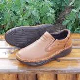 کفش طبی مردانه مدل چرم طبیعی دیتون رنگ قهوه ای