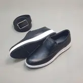 کفش روزمره مردانه مدل چرم طبیعی NIgi رنگ مشکی
