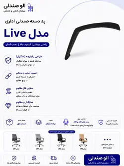 پد دسته صندلی مدیریتی لیو مدل b52-a81-a91 و....بسته دو عددی