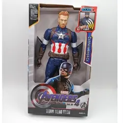 اکشن فیگور کاپیتان آمریکا جعبه دار موزیکال چراغدار 30 سانتی