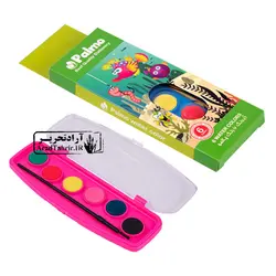 آبرنگ 6 رنگ پالمو مدل جعبه سبز