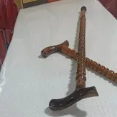 عصا از جنس ریشه گردو با کیفیت عالی و رنگ آمیزی شده