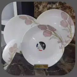 سرویس آرکوپال طرح گل لاله صورتی