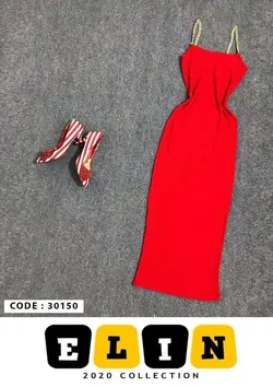 پیراهن ماکسی کبریتی دوبند کارتیری برند Elin😎جنس کار فانریپ کبریتی، بغل نوار دوزی شده 🌹کار بسیار تنخور زیبایی دارد