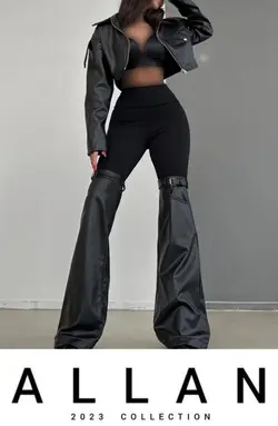 لگ وارمر ALLAN✅جنس چرم کشی تنخور کار عالی