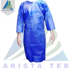 گان بیمار 38 گرم رنگ آبی قد 120 سانتی متر