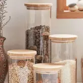 بانکه های پیرکس درب بامبو