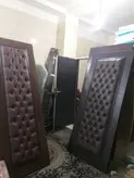 در لمسه روکش‌ چرم‌ آگوستیک درب عایق صدا