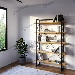 کتابخانه آسپادیزاین مدل D-101 - مدل 5 طبقه ای