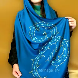 شال نقاشی شده طرح گلپر