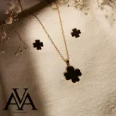 نیم ست شبدر طلایی