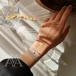 پک دستبند مینیمال آبی