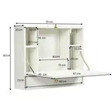 میز تحریر تاشو دیواری کد:710