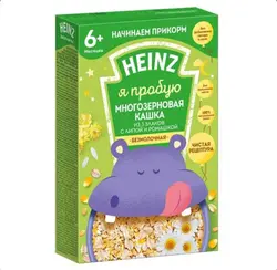 سرلاک هاینز بدون شیر بالای6 ماه با طعم بابونه و غلات