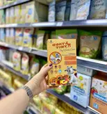 سرلاک با شیر بز تاینی گات، ذرت، کدوحلوایی و هلو بالای5ماه