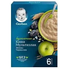 سرلاک گربر آلو و سیب(بدون شیر) بالای6ماه