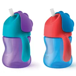 لیوان آبمیوه خوری ضدچکه 200 میل اونت بنفش Philips Avent