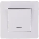 کلید تک پل جهان الکتریک مدل کریستال سفید