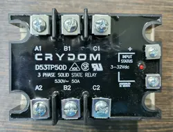 رله SSR کرایدوم کنتاکتور الکترونیکی CRYDOM خروجی 530VAC/50A سه فاز مدل D53TP50D