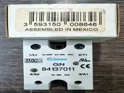 رله SSR کنتاکتور الکترونیکی Crouzet کروزت خروجی 25A تکفاز AC مدل GN84131120