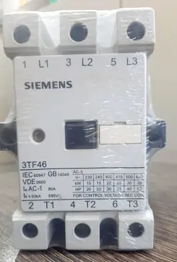 کنتاکتور 50 آمپر 22کیلو وات SIMENS زیمنس 3TF46