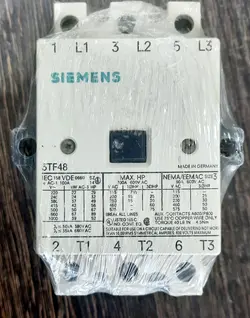کنتاکتور 80 آمپر 37 کیلو وات 3TF48 زیمنس SIMENS